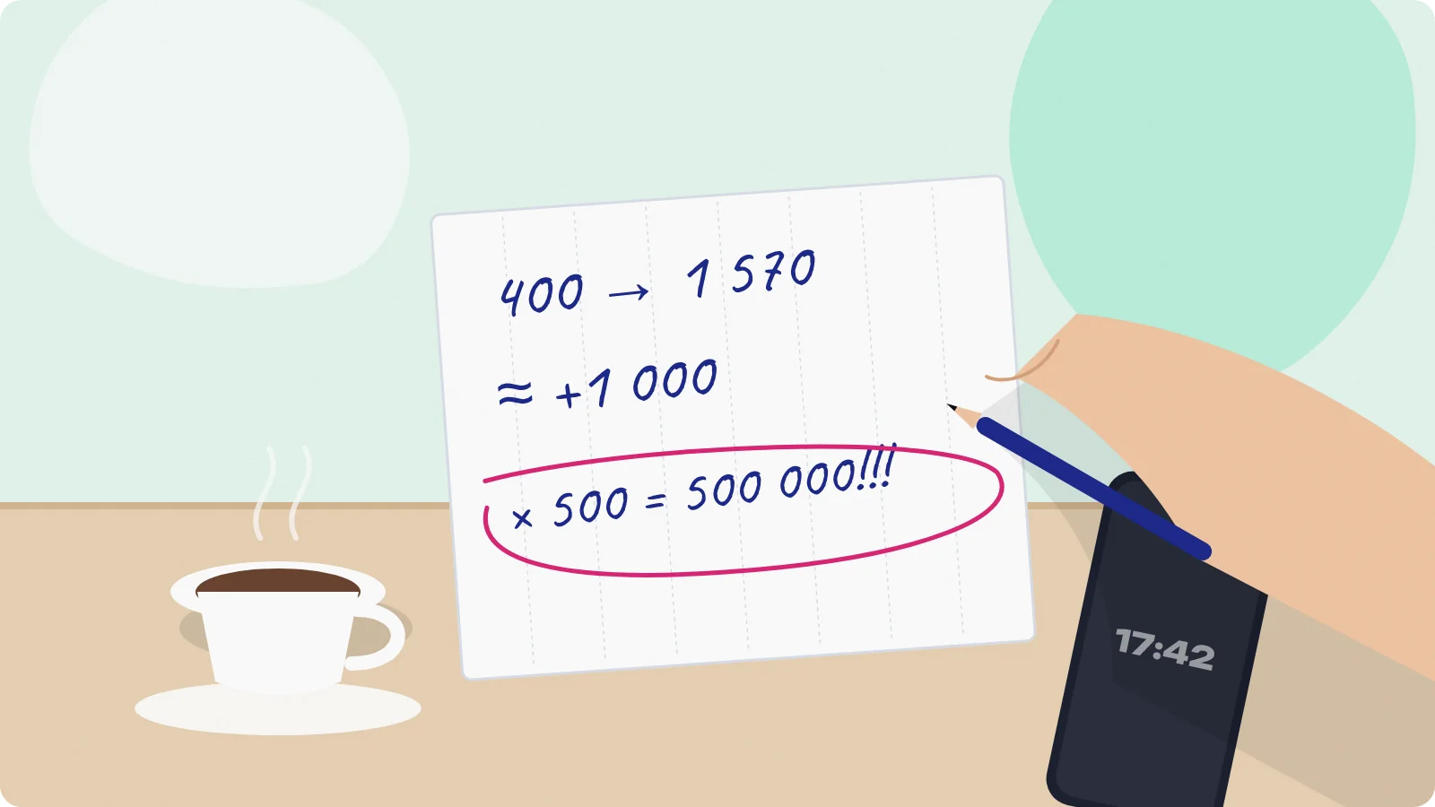 Расчёт на салфетке: закупка 400 ₽, продажа 1 570 ₽, кажется, что прибыль огромная